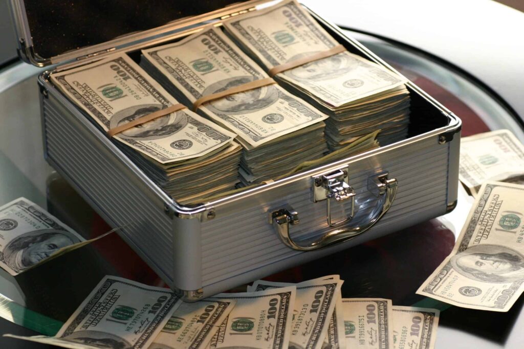 How to Turn your Money into More Money. Briefcase of cash