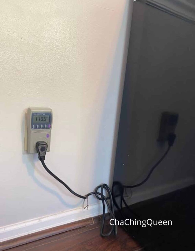 NewAir Mini Fridge [NRF031BK00]; Electic KiloWatt Reader